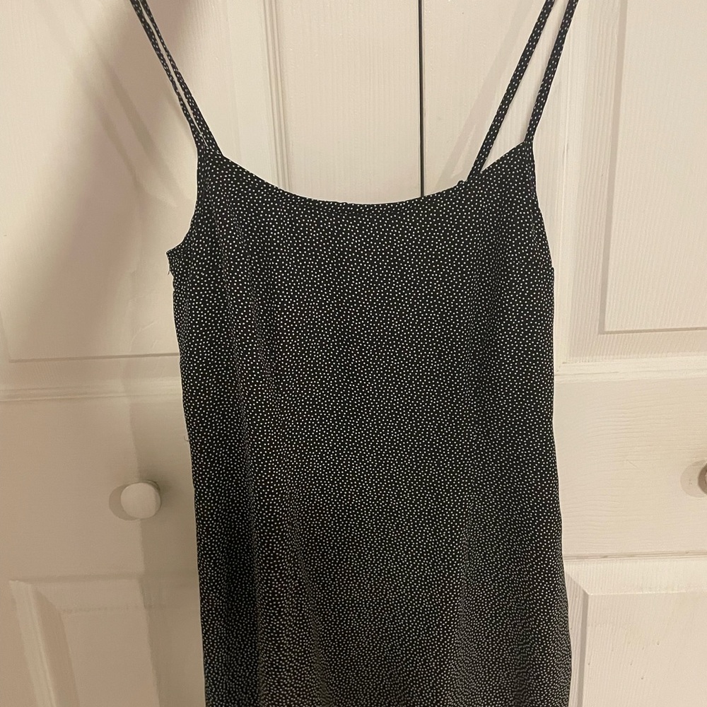 Abercrombie & fitch womens XS Petite navy polka dot dress